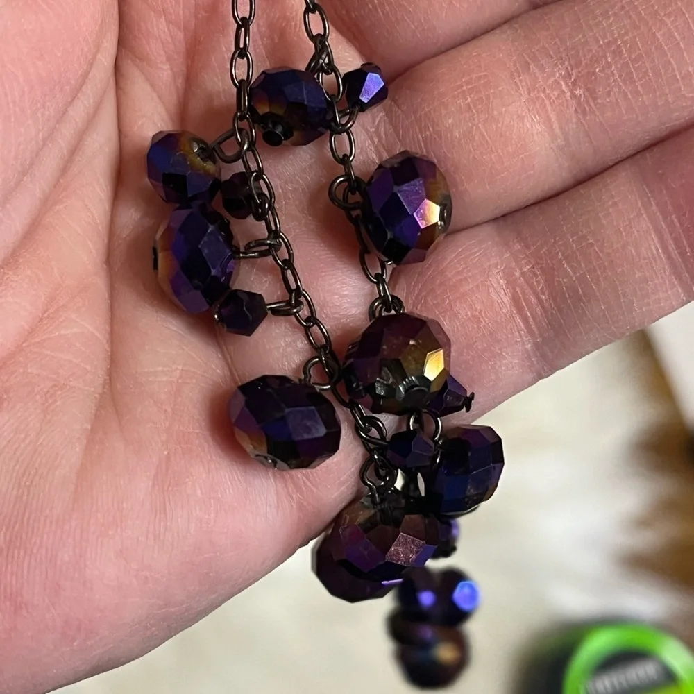 Purple Lariat Necklace